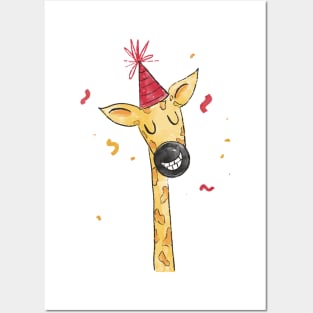 Happy Giraffe Posters and Art